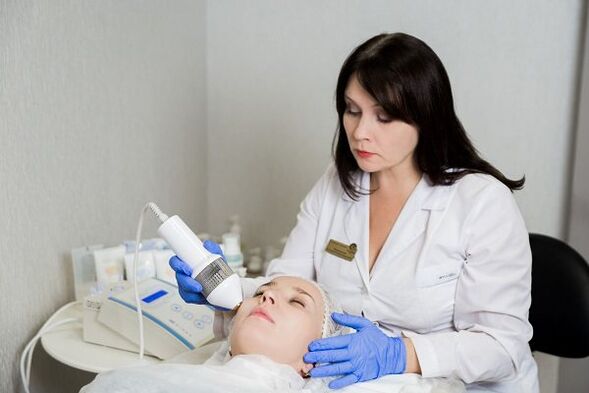 Féiert Gesiicht Cryotherapie